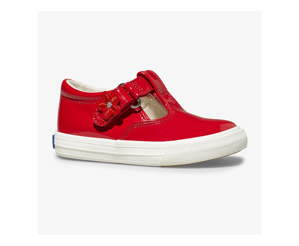 Slip Ons Keds Niños Rojas - Daphne Patent - 903-HWYFUK